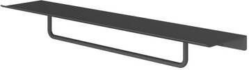 Hotbath &MORE Handdoek Rek 40cm voor planchet serie Geborsteld zwart PVD SHA04MBP