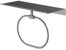 Hotbath &MORE Handdoekring voor planchet serie Geborsteld gunmetal PVD SHA08BGP