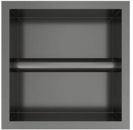 Hotbath &MORE Inbouw Toiletrol Houder 16x16x13cm Geborsteld gunmetal PVD PH016BGP