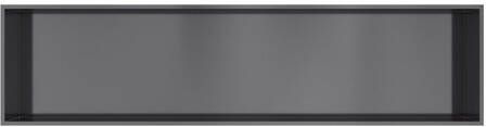 Hotbath &MORE Inbouwbox of inbouwnis 30x120x10 Geborsteld gunmetal PVD BOX120BGP