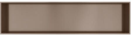 Hotbath &MORE Inbouwbox of inbouwnis 30x120x10 Geborsteld gunmetal PVD BOX120BGP