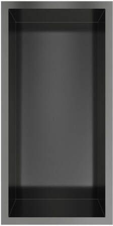 Hotbath &MORE Inbouwbox of inbouwnis 30x15x10 Geborsteld gunmetal PVD BOX015BGP
