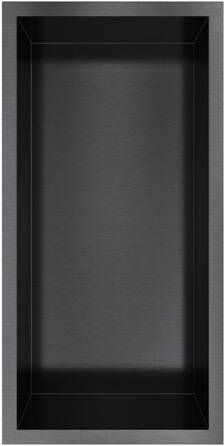 Hotbath &MORE Inbouwbox of inbouwnis 30x15x10 Geborsteld gunmetal PVD BOX015BGP