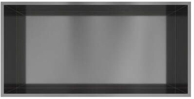 Hotbath &MORE Inbouwbox of inbouwnis 30x60x10 Geborsteld gunmetal PVD BOX060BGP