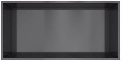 Hotbath &MORE Inbouwbox of inbouwnis 30x60x10 Geborsteld gunmetal PVD BOX060BGP