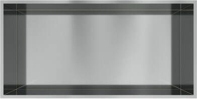 Hotbath &MORE Inbouwbox of inbouwnis 30x60x10 Geborsteld gunmetal PVD BOX060BGP