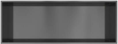 Hotbath &MORE Inbouwbox of inbouwnis 30x80x10 Geborsteld gunmetal PVD BOX080BGP