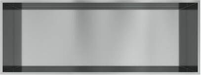 Hotbath &MORE Inbouwbox of inbouwnis 30x80x10 Geborsteld gunmetal PVD BOX080BGP
