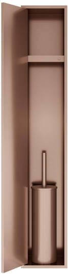 Hotbath &MORE Inbouw reserverol houder voor 6 rollen 74x20.9x14cm Geborsteld Koper PVD