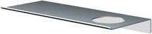 Hotbath &More Planchet 30 cm inclusief bevestigings rails met 1 uitsparing voor een zeepdispenser of beker RVS 316
