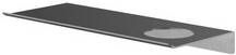 Hotbath &MORE Planchet 30cm inclusief bevestigings rails 1 uitsparing voor zeepdispenser of beker Geborsteld gunmetal PVD SH030HBGP