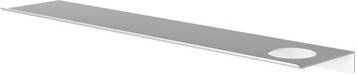Hotbath &More Planchet 60 cm inclusief bevestigings rails met 1 uitsparing voor een zeepdispenser of beker Mat wit