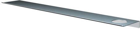 Hotbath &More Planchet 80 cm inclusief bevestigings rails met 1 uitsparing voor een zeepdispenser of beker RVS 316