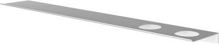 Hotbath &MORE Planchet 80cm inclusief bevestigings rails 2 uitsparingen voor zeepdispenser of beker Mat wit SH080H2WH