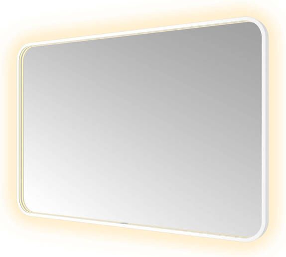 Hotbath &MORE Spiegel direct en indirect LED color changing spiegelverwarming met afstandsbediening Mat wit SSQ128WH