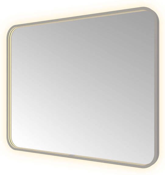 Hotbath &MORE Spiegel direct en indirect LED color changing spiegelverwarming met afstandsbediening Geborsteld gunmetal PVD SSQ180BGP