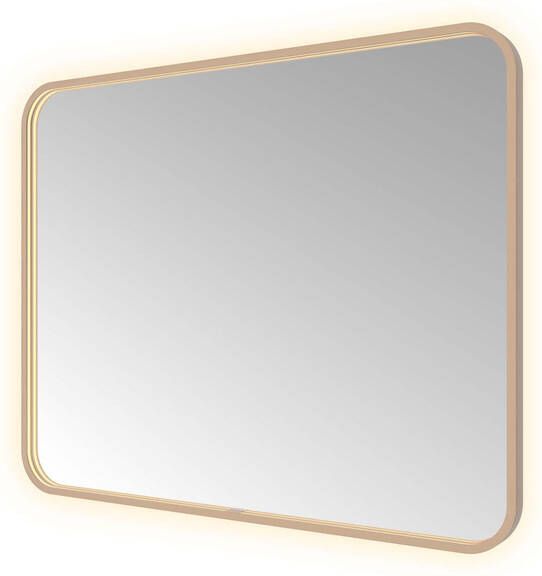 Hotbath &MORE Spiegel direct en indirect LED color changing spiegelverwarming met afstandsbediening Geborsteld koper PVD SSQ180BCP