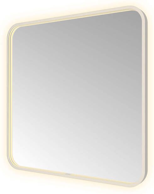 Hotbath &MORE Spiegel direct en indirect LED spiegelverwarming color changing dimbaar met afstandsbediening RVS 316 SSQ80IX