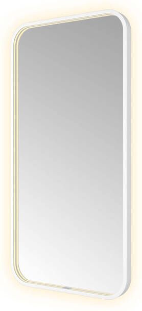 Hotbath &MORE Spiegel direct en indirect LED spiegelverwarming color changing dimbaar met afstandsbediening Mat wit SSQ510WH