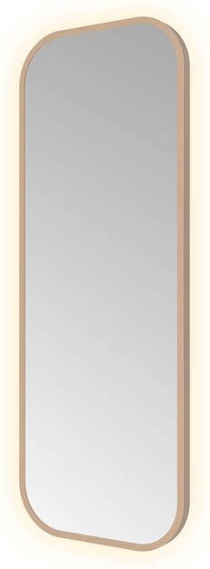 Hotbath &MORE Spiegel indirect LED color changing dimbaar met afstandbediening Geborsteld koper PVD SSQ380BCP