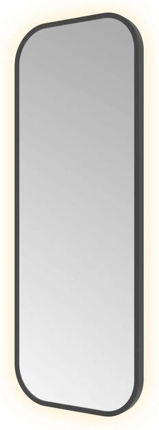 Hotbath &MORE Spiegel indirect LED color changing dimbaar met afstandbediening Geborsteld zwart PVD SSQ380MBP