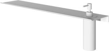 Hotbath &MORE Zeepdispenser voor planchet serie Mat wit SHA10WH