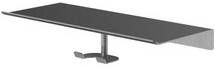 Hotbath enMORE Haak Voor Glaswisser voor planchet serie Geborsteld gunmetal PVD SHA06BGP