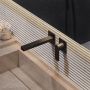 Hotbath Gal afbouwdeel voor inbouw wastafelmengkraan uitloop 20 cm mat zwart - Thumbnail 2