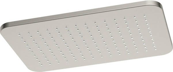 Hotbath Gal GL106GNP hoofddouche rechthoek 27 x 40 cm Geborsteld nikkel PVD