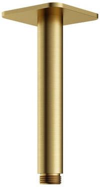 Hotbath Plafondbuis Gal 15 cm Vierkant Geborsteld Messing PVD - Foto 1