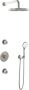 Hotbath IBS 1 Get Together inbouw doucheset Buddy geborsteld nikkel met ronde 3 standen handdouche 30cm hoofddouche met wandarm zonder glijstang - Thumbnail 1