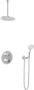 Hotbath IBS 1A Get Together inbouw doucheset Buddy geborsteld nikkel met ronde 3 standen handdouche 25cm hoofddouche met plafondbuis 30cm zonder glijstang - Thumbnail 1