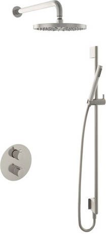 Hotbath Get together IBS1A Regendoucheset inbouw 35cm wandarm 25cm ronde hoofddouche staafhanddouche glijstang chroom IBS1ACR47