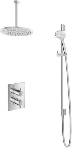 Hotbath Get Together IBS2A Regendoucheset inbouw 30cm plafondarm 30cm ronde hoofddouche 3 standen handdouche chroom IBS2ACR135