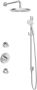 Hotbath IBS 2R Get Together inbouw doucheset Laddy rond chroom met ronde 3 standen handdouche 30cm hoofddouche met wandarm met glijstang - Thumbnail 1