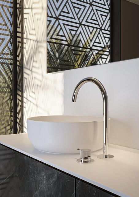 Hotbath Cobber Wastafelmengkraan hoog opbouw zonder waste Chroom CB023HCR