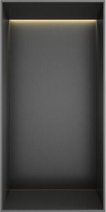 Hotbath &MORE Inbouwbox of inbouwnis 30x15x10 frameless + LED Geborsteld gunmetal PVD BOX015FLBGP - Foto 5