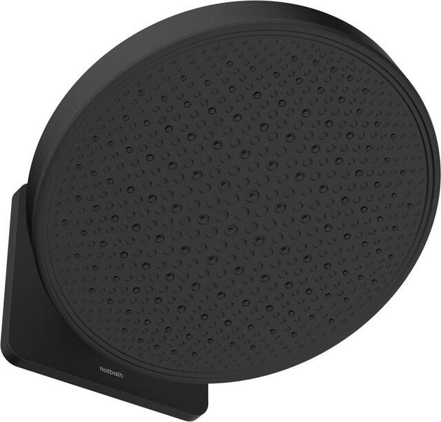 Hotbath Hoofddouche Cobber 1-F opbouw 300mm Kantelbare Wandarm Geborsteld Zwart - Foto 2