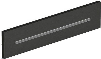 Hotbath Mate Cascade inbouw wand rechthoek Mat Zwart PVD M162MBP