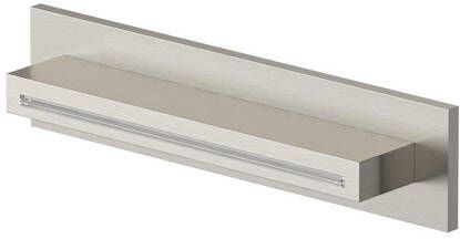 Hotbath Mate Cascade opbouw wand rechthoek Geborsteld Nikkel M161GN