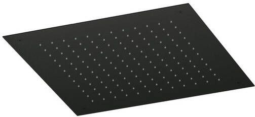 Hotbath Mate Hoofddouche 50x50cm inbouw vierkant mat zwart PVD M111MBP