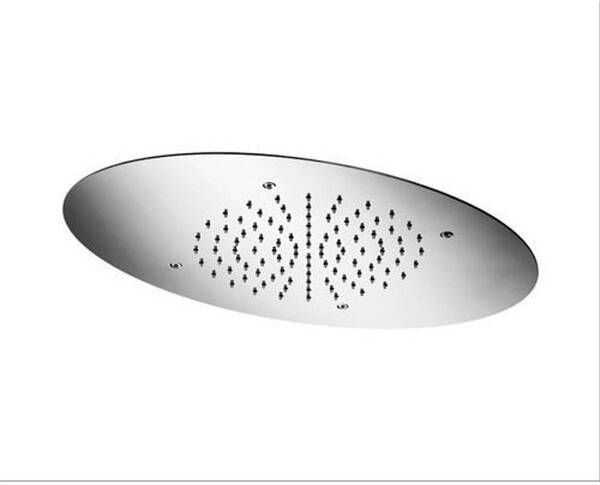 Hotbath Mate inbouwhoofddouche met LED verlichting ovaal 38x60cm chroom M118CR