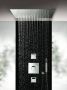 Hotbath MateInbouw Hoofddouche vierkant 38x38cm geborsteld messing PVD M110BBP - Thumbnail 2