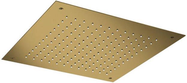Hotbath MateInbouw Hoofddouche vierkant 38x38cm geborsteld messing PVD M110BBP