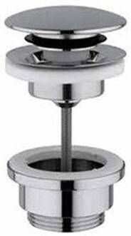 Hotbath Pal clickplug met schroef rond chroom P710CR