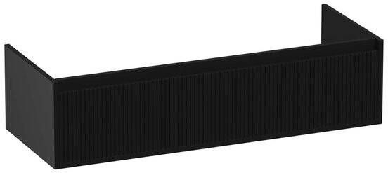 IChoice Onderkast Semi-Groovy 120-1 119x30x45.5cm Mat Zwart OK-SG120-1MZ