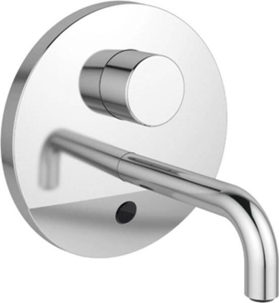 Ideal Standard Medical en Care afbouwdeel voor elektronische inbouw wandkraan geschikt voor thermische desinfectie met uitloop 23cm netstroom 230V chroom A6154AA