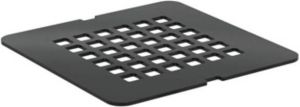 Ideal Standard Ultraflat Solid afdekrooster RVS 12.5x12.5cm zwart KV169FV