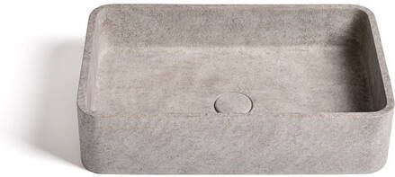 Ideavit Gaia Waskom 50x32.5x12cm Beton rechthoek Light Grey 290306-D1