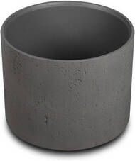 Ideavit Idea.grande vrijstaande wastafel 39x30cm rond incl. pop-up afvoer beton D5 290369-D5